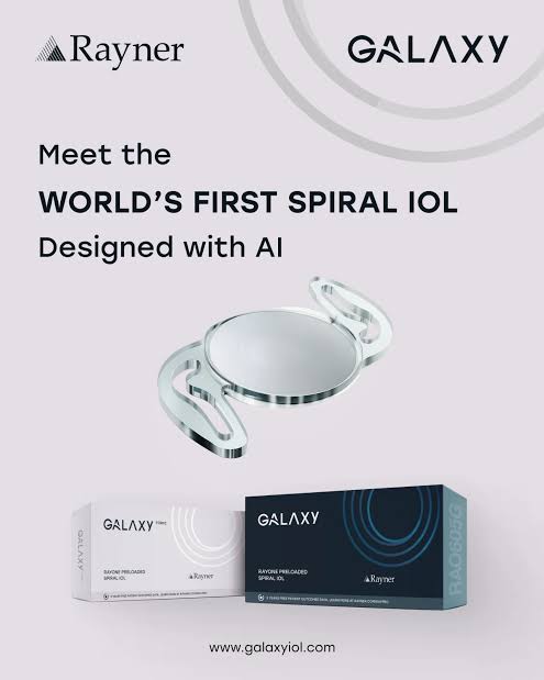 Rayner Galaxy — world's first spiral IOL, designed with AI
